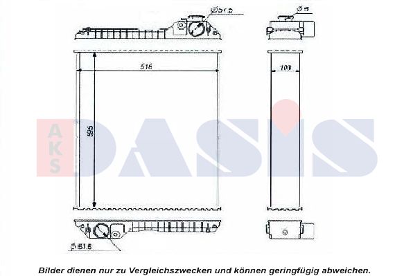 AKS DASIS radiatorius, variklio aušinimas 440588N